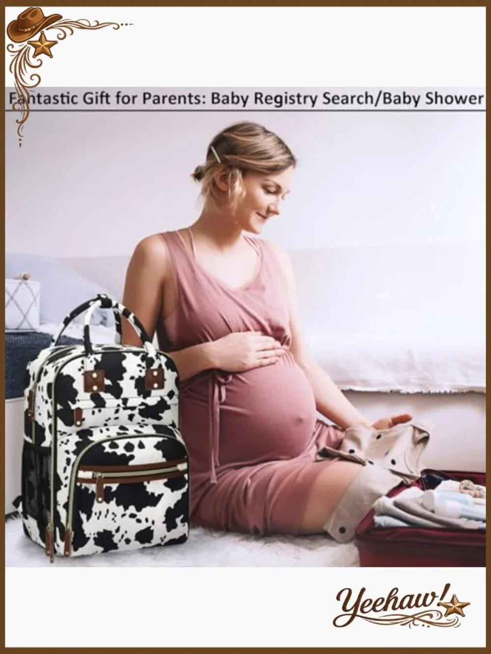 Diaper Bag Backpack with Changing Pad, Insulated Pockets, Waterproof, 23L,
